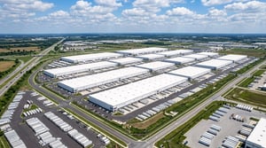 Aerial View of Facility Roofs